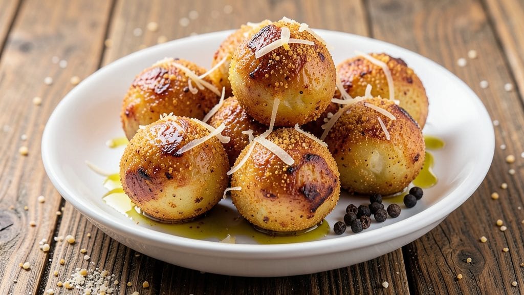 Air Fryer Potato Balls Recipe: Crispy Cornmeal Crust With Golden Interiors