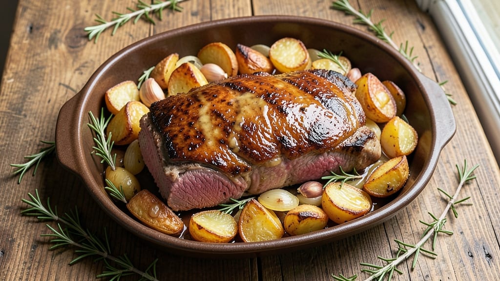 America's Test Kitchen Beef Top Loin Roast With Potatoes Recipe: Juicy Roast Paired With Herbed Spuds