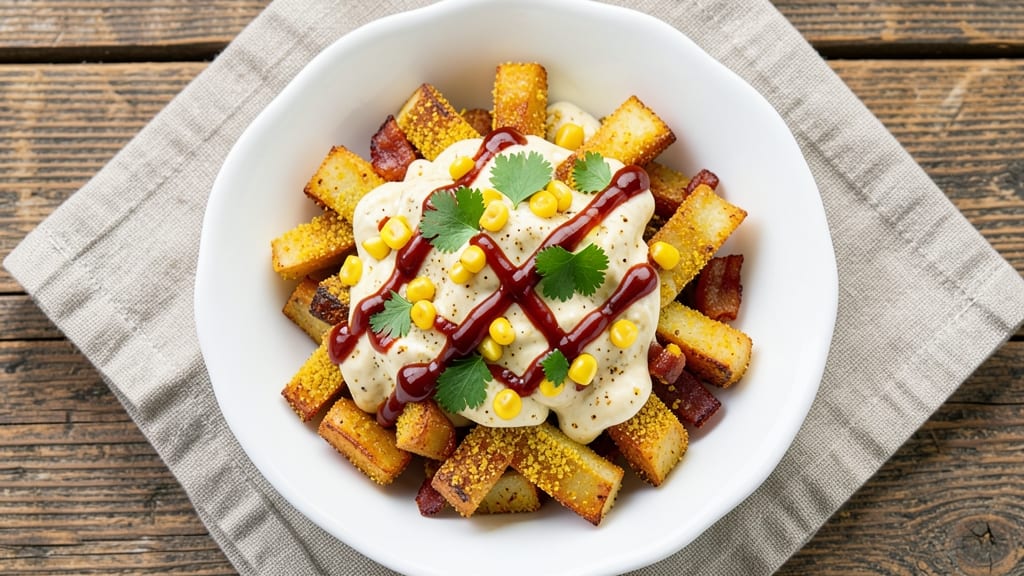 Baker's Ribs Potato Salad Recipe: Smoky BBQ-Kissed Bites With Crunchy Cornmeal Topping