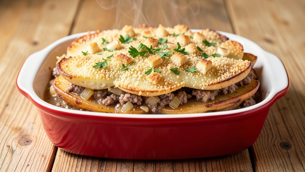 Betty Crocker Scalloped Potatoes and Hamburger Recipe: One-Pan Comfort with Crispy Cornmeal Top