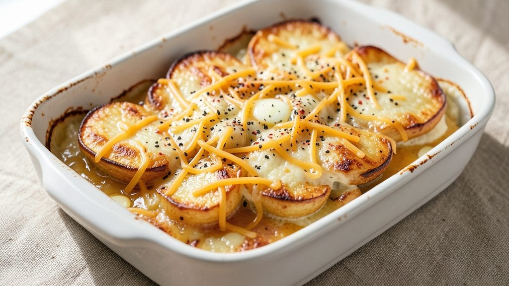 Betty Crocker's Scalloped Potatoes Box Recipe: Vinegar-Kissed Crisp Top, Creamy Pink Layers