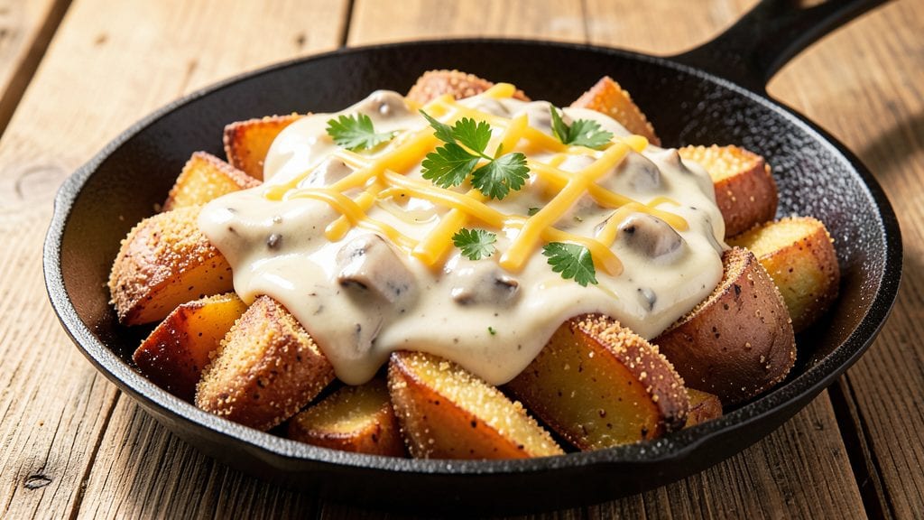 Campbell's Party Potatoes Recipe: Vinegar-Kissed Crispy Cornmeal Crown