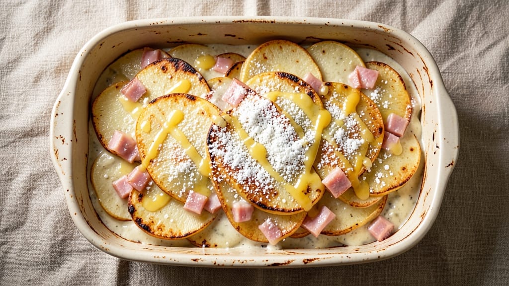 Campbell's Soup Scalloped Potatoes and Ham Recipe: Cheesy-Layered Comfort with Crispy Top