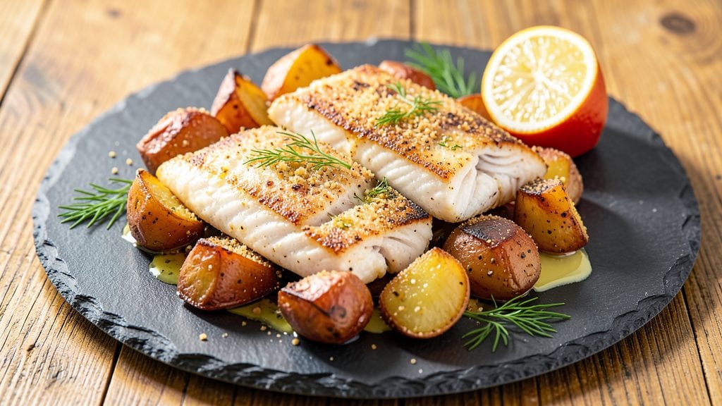 Cod Potatoes Recipe: Crispy Cornmeal Crust With Buttery Pull-Apart Joy