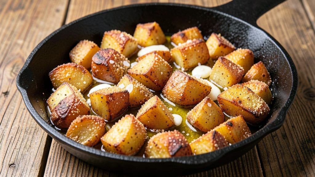 Dutch Potatoes Recipe: Crispy Cornmeal Crust With Vinegar-Kissed Tang