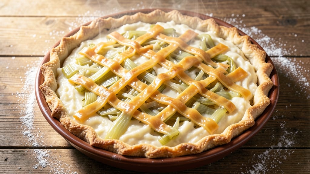 Old Fashioned Leek and Potato Pie Recipe: Savory Crust With Herbed Depth