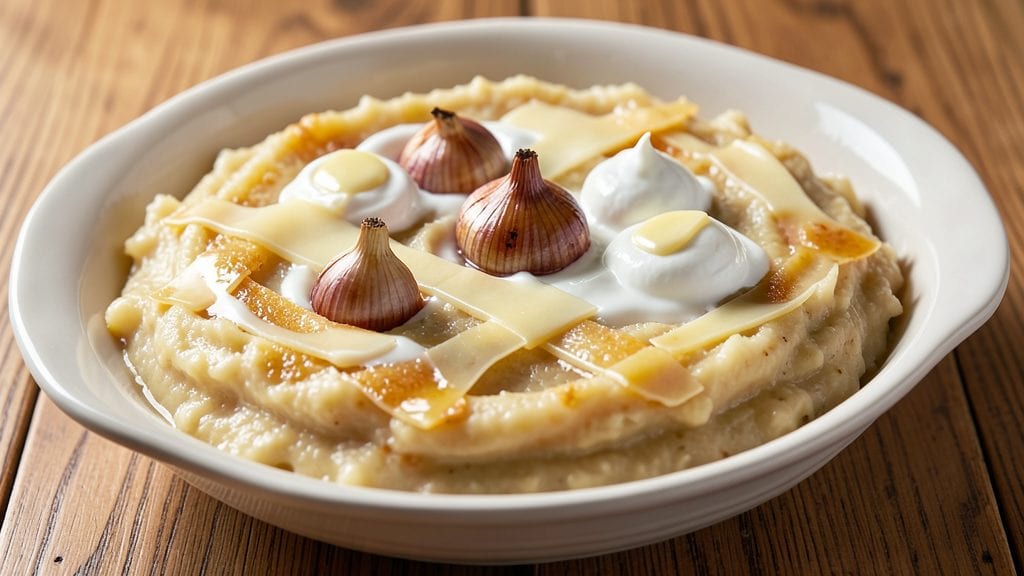 Paula Deen's Mashed Potatoes Recipe: Buttery Crust and Creamy Swirls