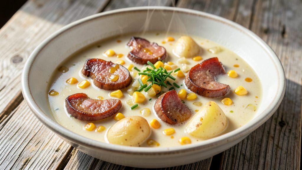 Pioneer Woman Sausage Potato Corn Chowder Recipe: Smoky Sausage and Creamy Corn Fusion