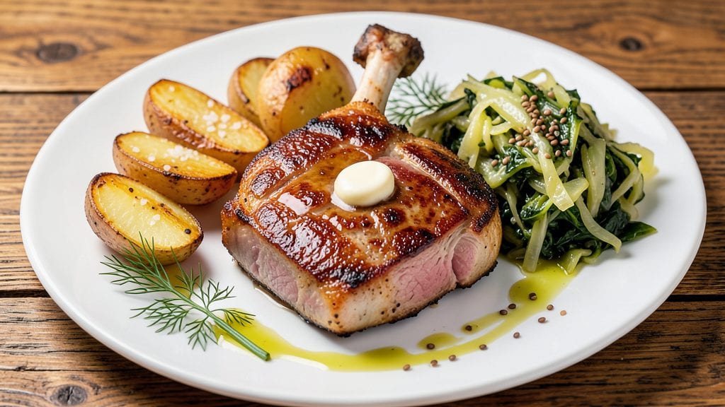 Pork Chops, Sauerkraut, and Potatoes Recipe: One-Pan German-Style Feast