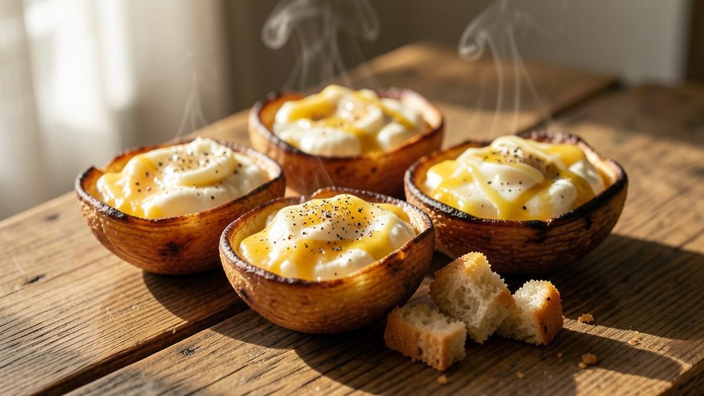 Potato Cups Recipe: Baked Cheese-Crusted Bites With Gooey Centers