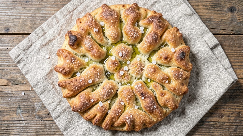 Potato Flatbread Recipe: Crispy Cornmeal Crust With Fluffy Pink Centers