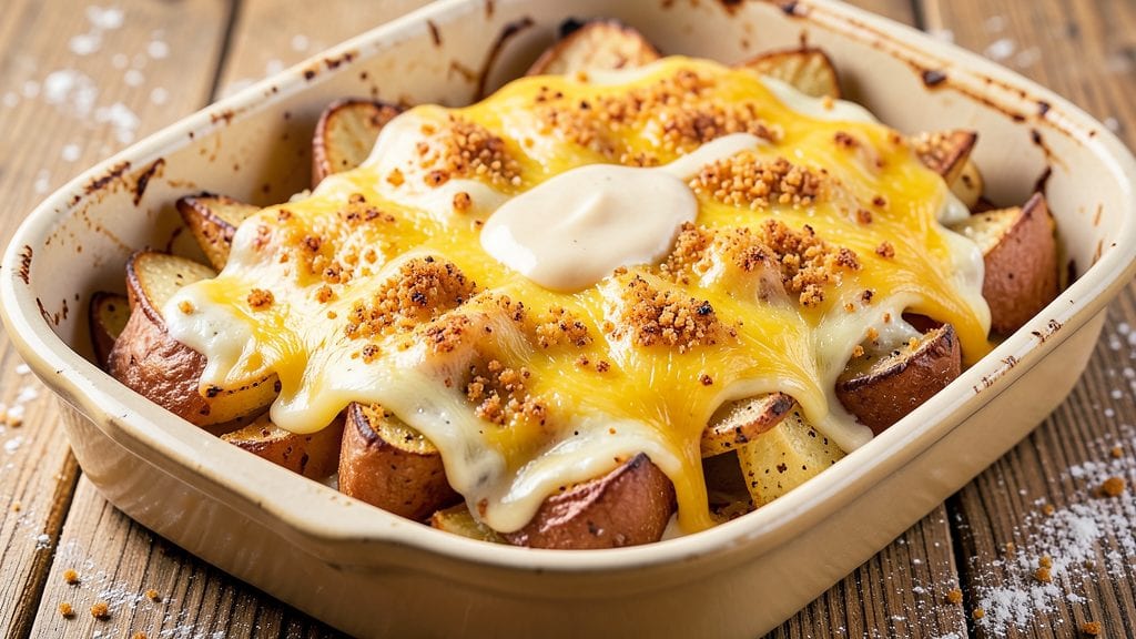 Stouffer's Cheddar Potato Bake Copycat Recipe: Crispy Cornmeal Crown Over Melty Cheese Layers